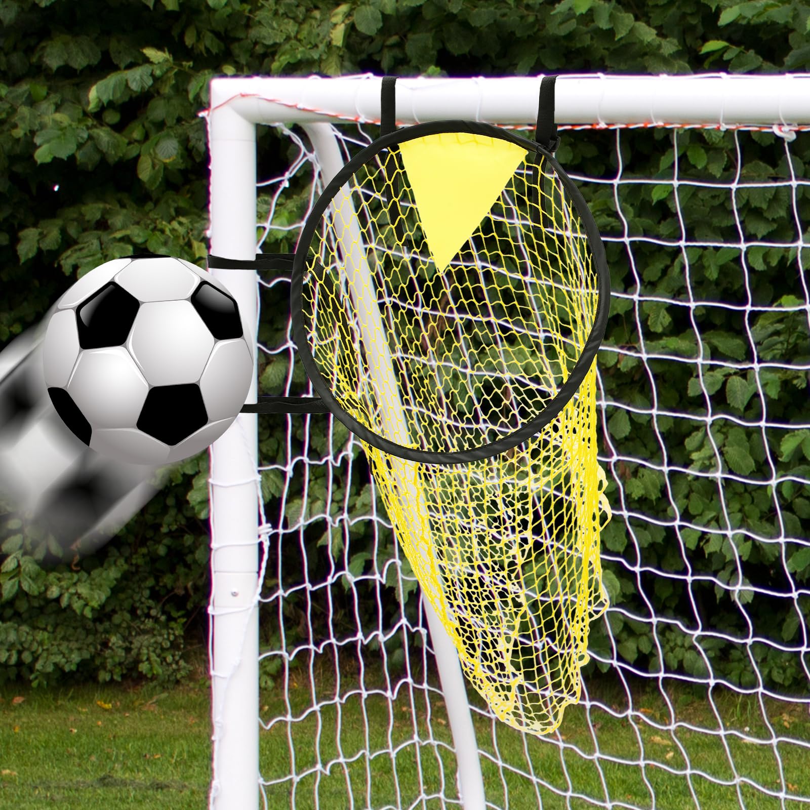 Top Bins Football Targets Net, Football Training Goal Target Net Easy to Attach and Detach Soccer Goal Target Nets for Accuracy & Skill Improvement(1pcs)