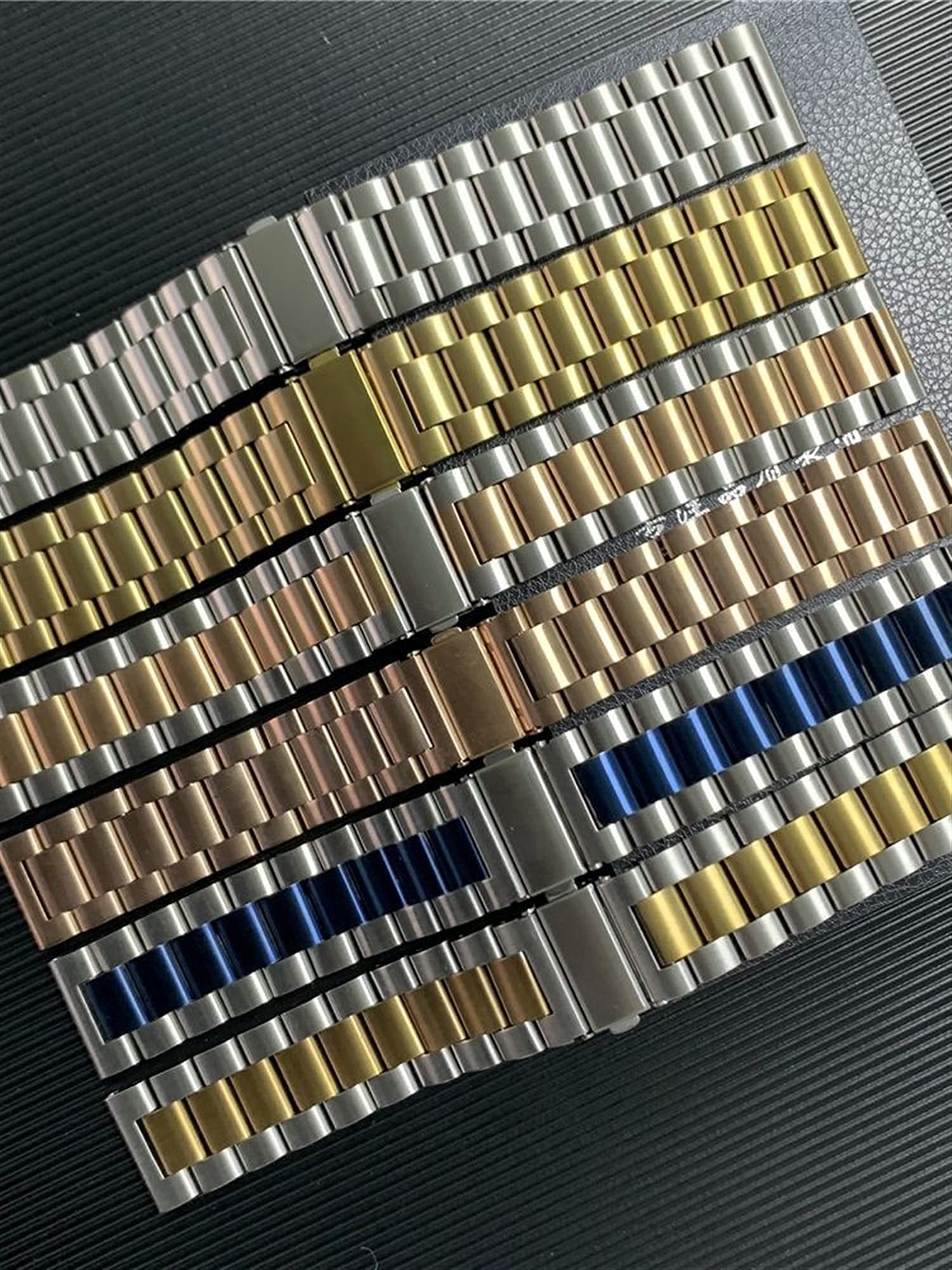 Braccialetto in Metallo Solido per Cinturino da Orologio, Sostituzione del Cinturino in Acciaio Inossidabile a Rilascio rapido 20 mm 22 mm Bracciale