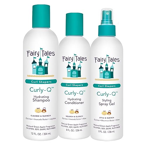 Miniatura 8 de Fairy Tales Curly-q - Champú hidratante diario para niños champú para cabello rizado sin parabenos sin sulfatos sin gluten sin nueces 12 onzas