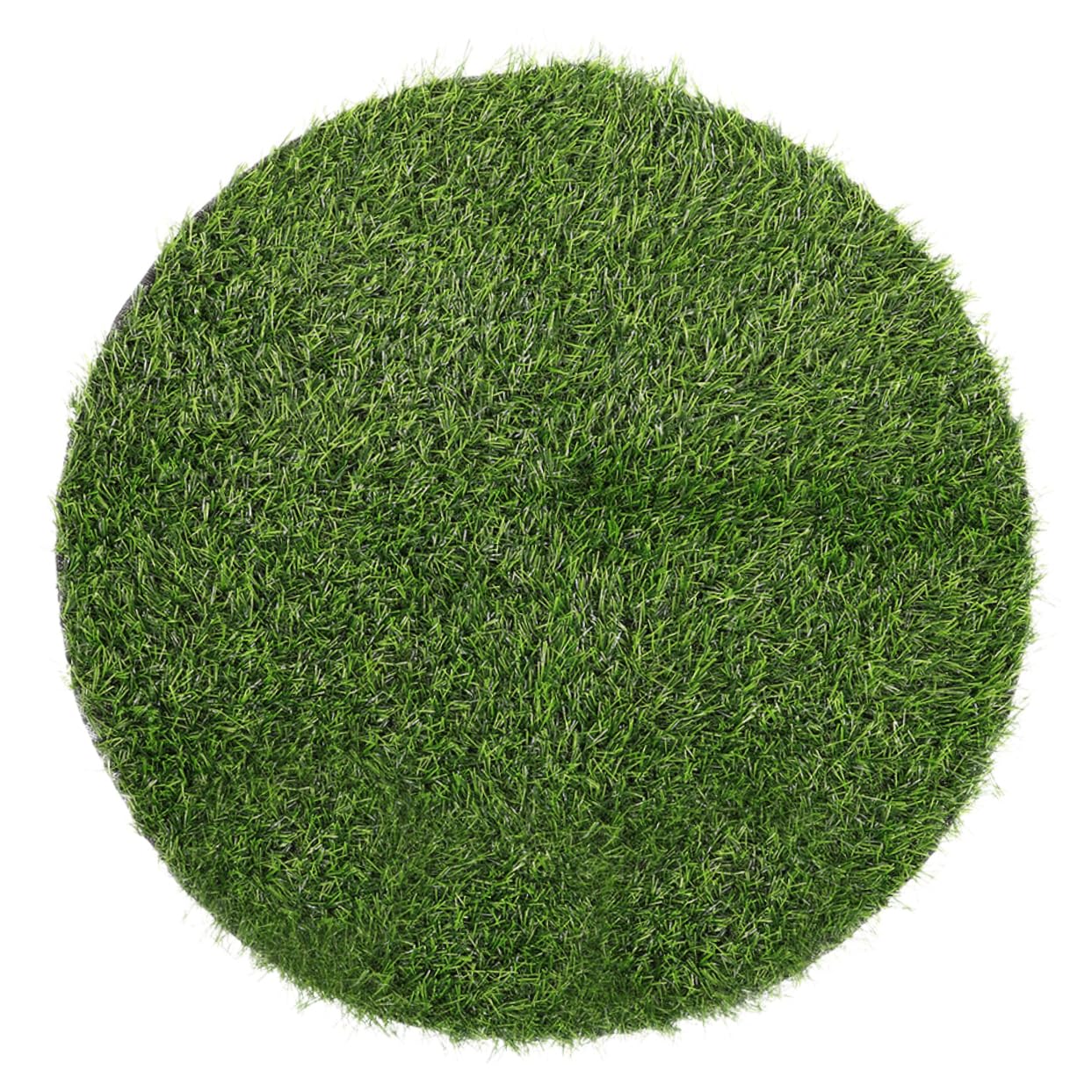 Napperon rond gazon artificiel 60 cm tapis PVC table intérieur extérieur