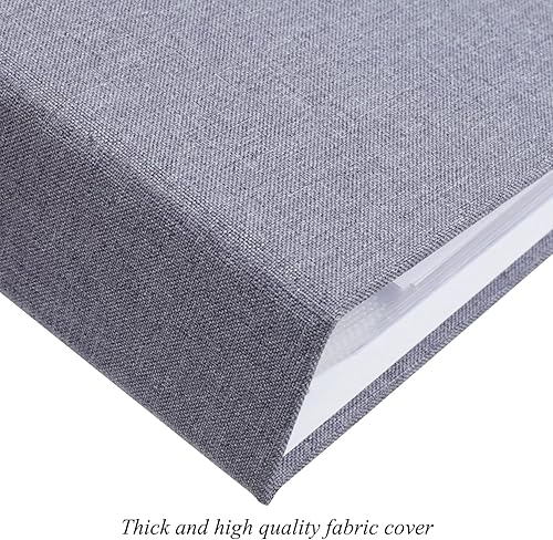 Miniatura 2 de 1DOT2 Álbum de fotos grande de scrapbook DIY de 12 x 12 pulgadas con 3 anillos, diario con 30 fundas de plástico, 60 páginas y cubierta de tela para