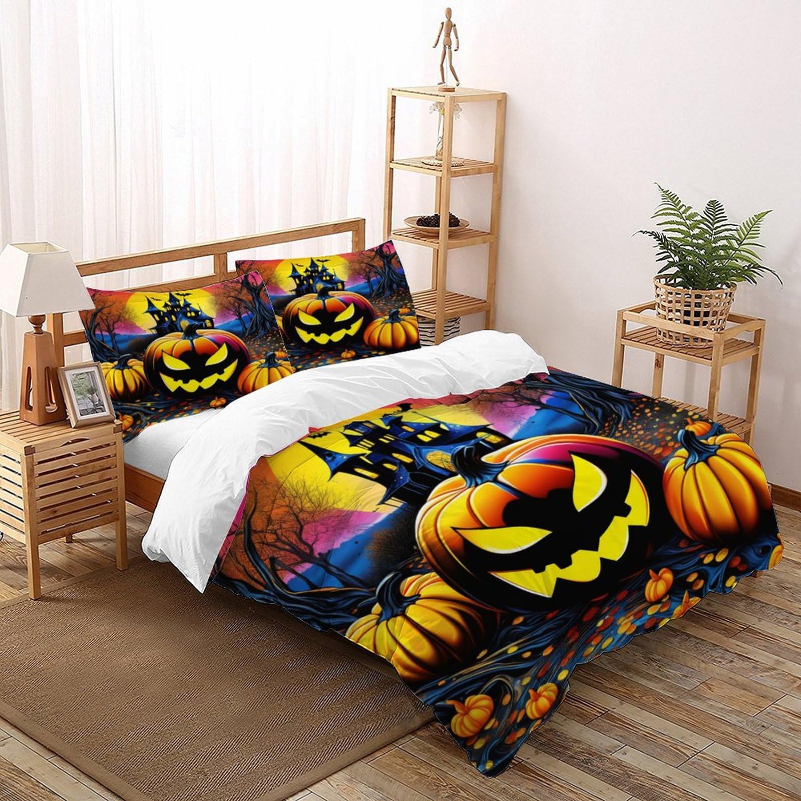 Parure de couette Pumpkin Halloween pour des nuits cocooning et magiques