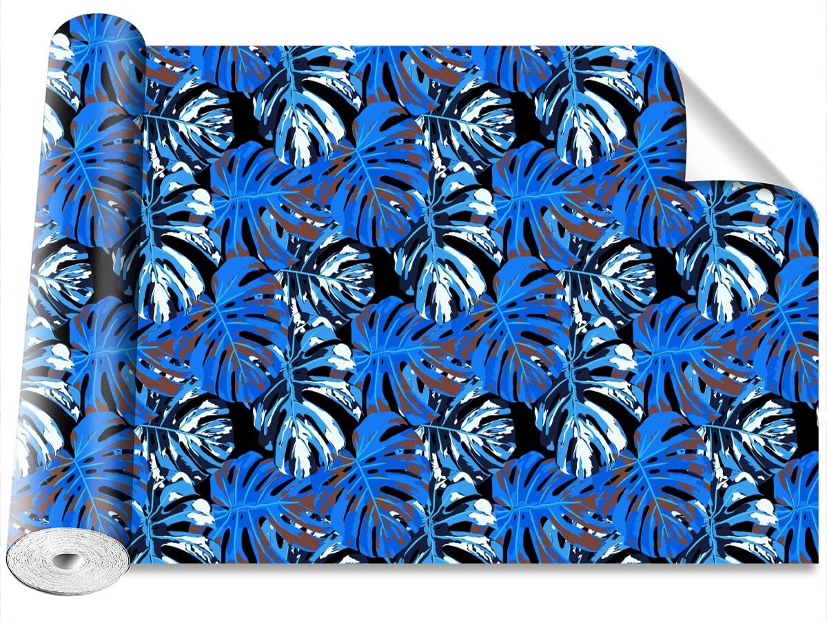 Stickers Muraux Tulup Camouflage pour créer un salon moderne au style feuilles bleues