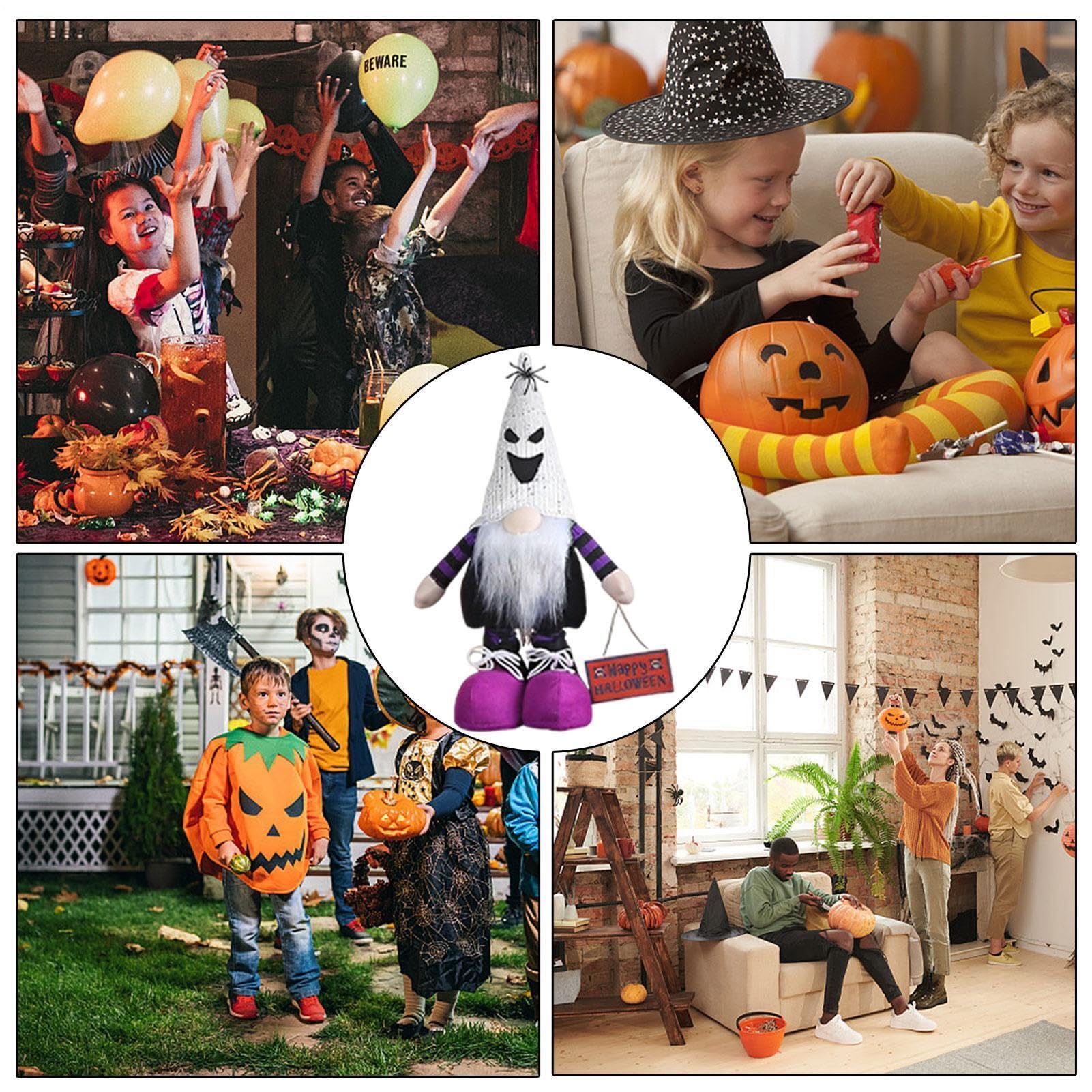 Genérico Peluches Gnomos Halloween Peluche Calabaza sin Rostro Hecho a Mano