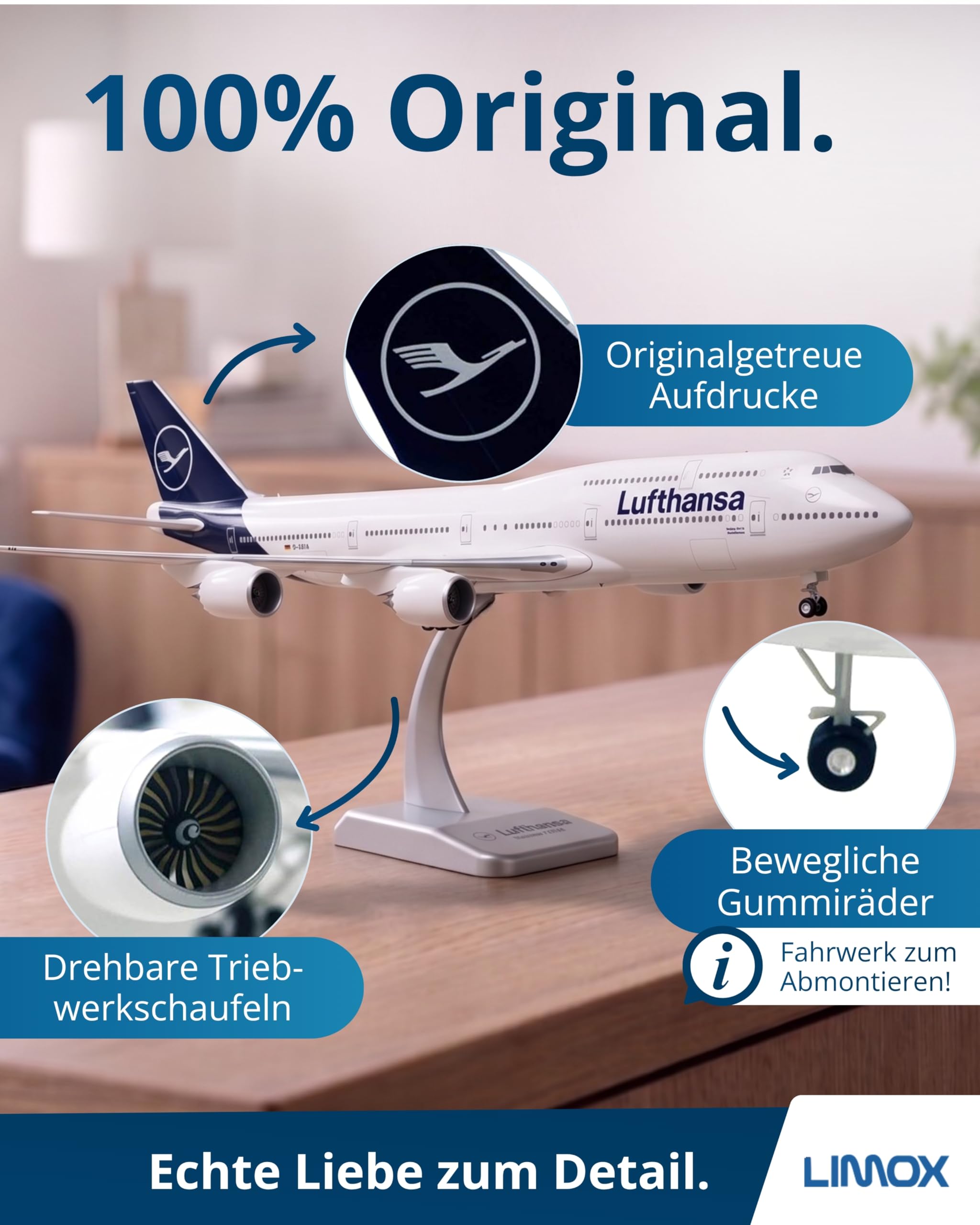 Limox Wings Lufthansa Boeing 747-8 Scale 1:200 | Neue Lufthansa