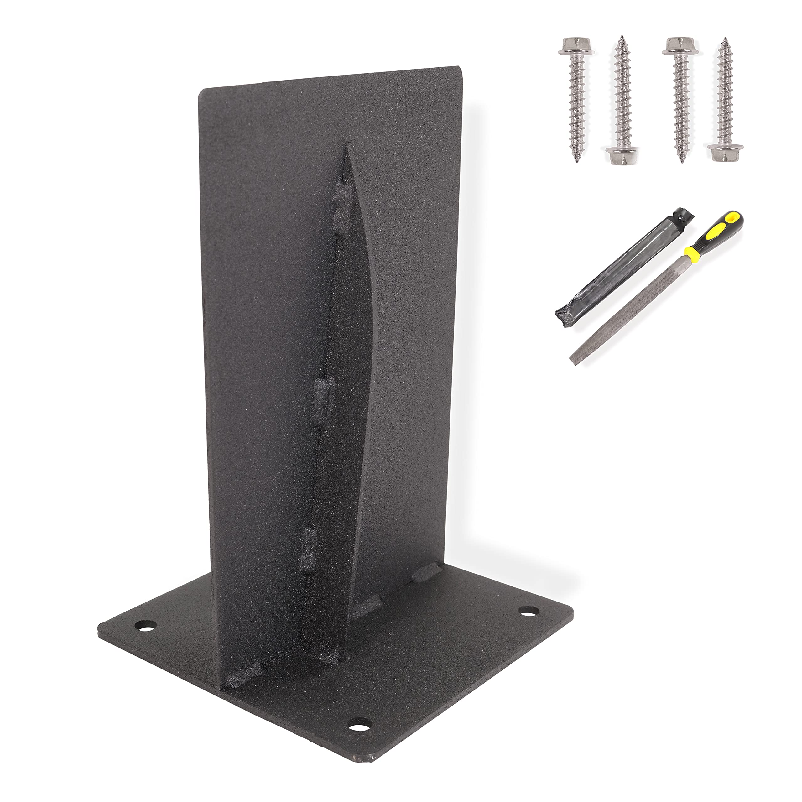 Premium Kindling Firewood Splitter - Heavy-Duty Carbon Steel Blade - Ideal Home, Fire Pit, Stove, Campsite Tool for Cutting Logs - Portable, Mountable, Rust-Proof - Sharpening File Bonus