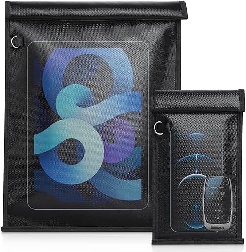 Faraday - Bolsas para teléfonos, paquete de 2 cajas Faraday de bloqueo de señal, bloqueo de señal RFID, bolsa Faraday para teléfono, tabletas, datos
