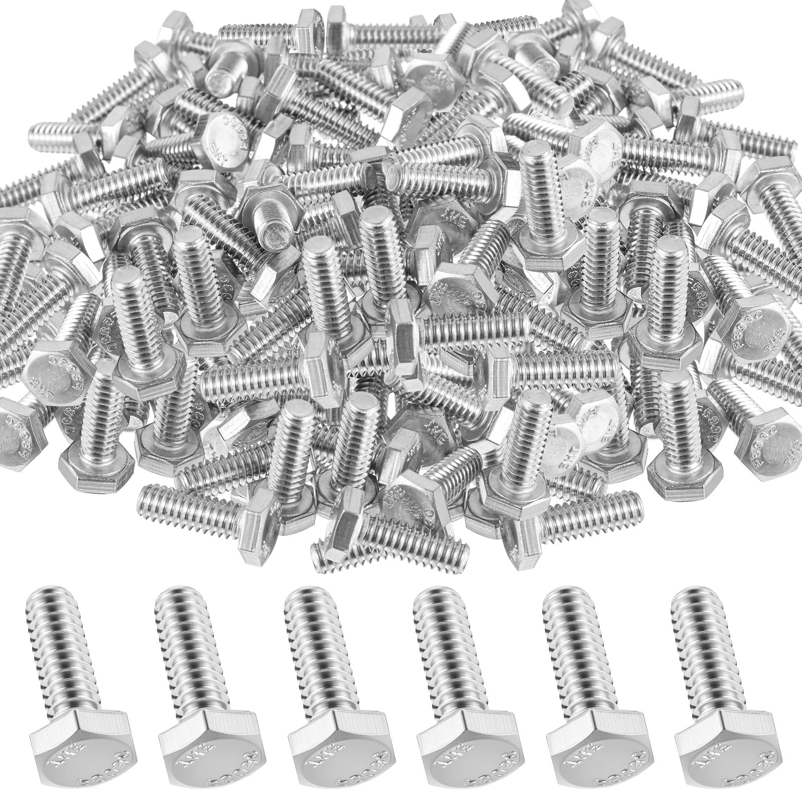 Zonon Stainless Steel Hex Bolts - 50 Pack -13