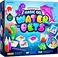 Dan&Darci Aqua Fairy Water Gel Kit - DIY Magic Squishy Elves, Glow & Glitter Water Pets Toy Set for Kids Crafts