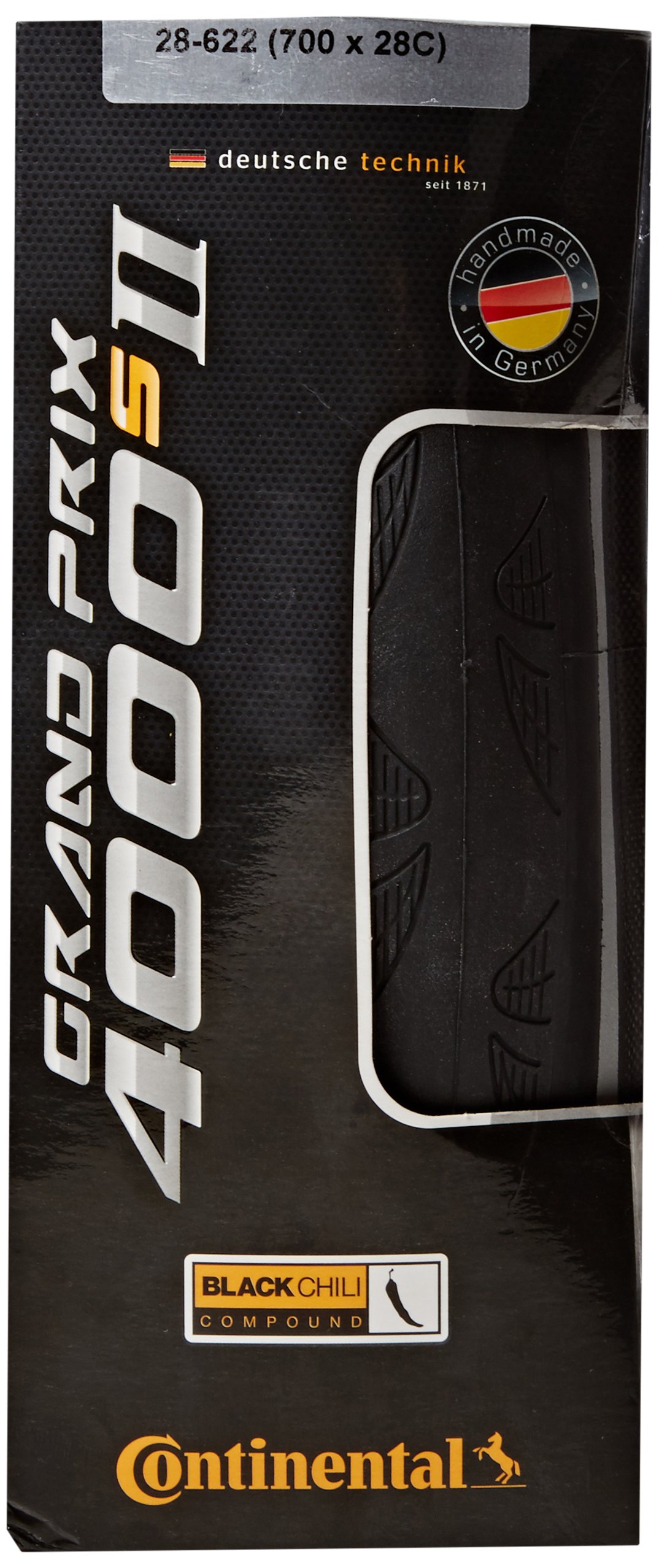 Continental Grand Prix 4000 S Ii Tire 700x28 Black Folding