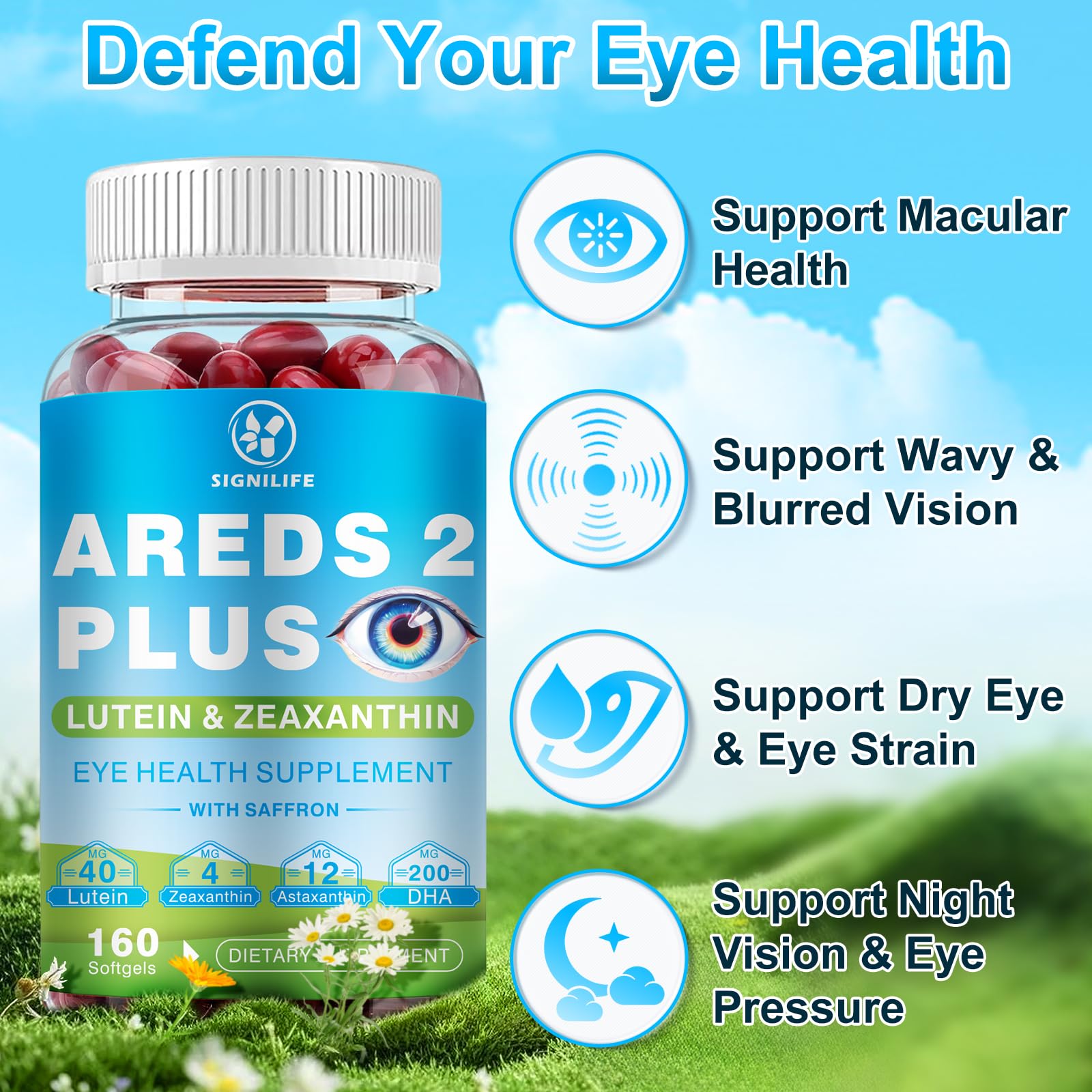 AREDS 2 Plus Lutein and Zeaxanthin Softgels-Eye Vitamins — Amazon image 5