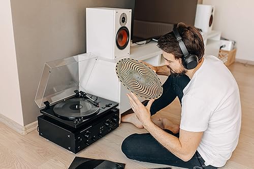 Miniatura 30 de Tapete de corcho prémium para tocadiscos de vinilo LP para un mejor soporte de sonido en el tocadiscos de vinilo LP, tapete de corcho con diseño M4