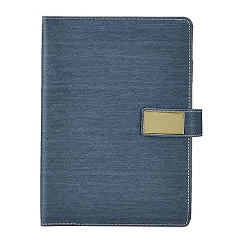 amazon basics Professional Undated Diary 2026 | Vintage Faux Leather Diary | 180 Pages | Card Holder, Document Holder, ID Card Holder, Pen Holder