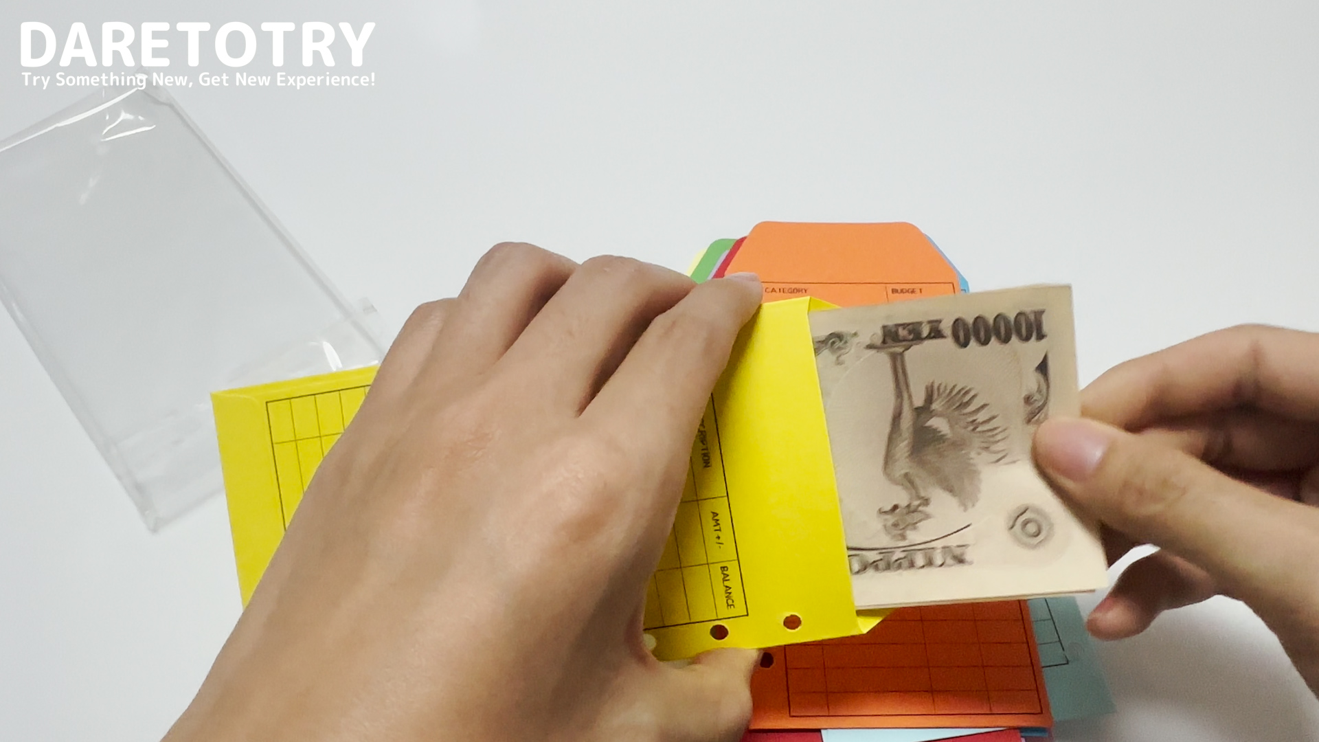 Amazon.co.jp: DARETOTRY 現金封筒 予算封筒 貯金封筒 12枚セット 12色