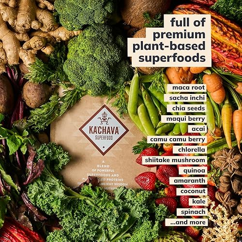 Miniatura 4 de Ka'Chava Mezcla de batido nutricional todo en uno, vainilla, más de 85 superalimentos, nutrientes e ingredientes a base de plantas, 0.92 oz de