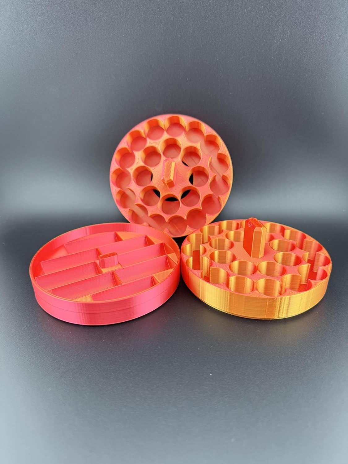 3ml Vial Insert Organizer for Hydrapeak Food Thermos, Holds up to 54 3ml Vials, Compatible with 32oz Hydrapeak Thermos Food Jars (Tri Color - Tropical Nebula)