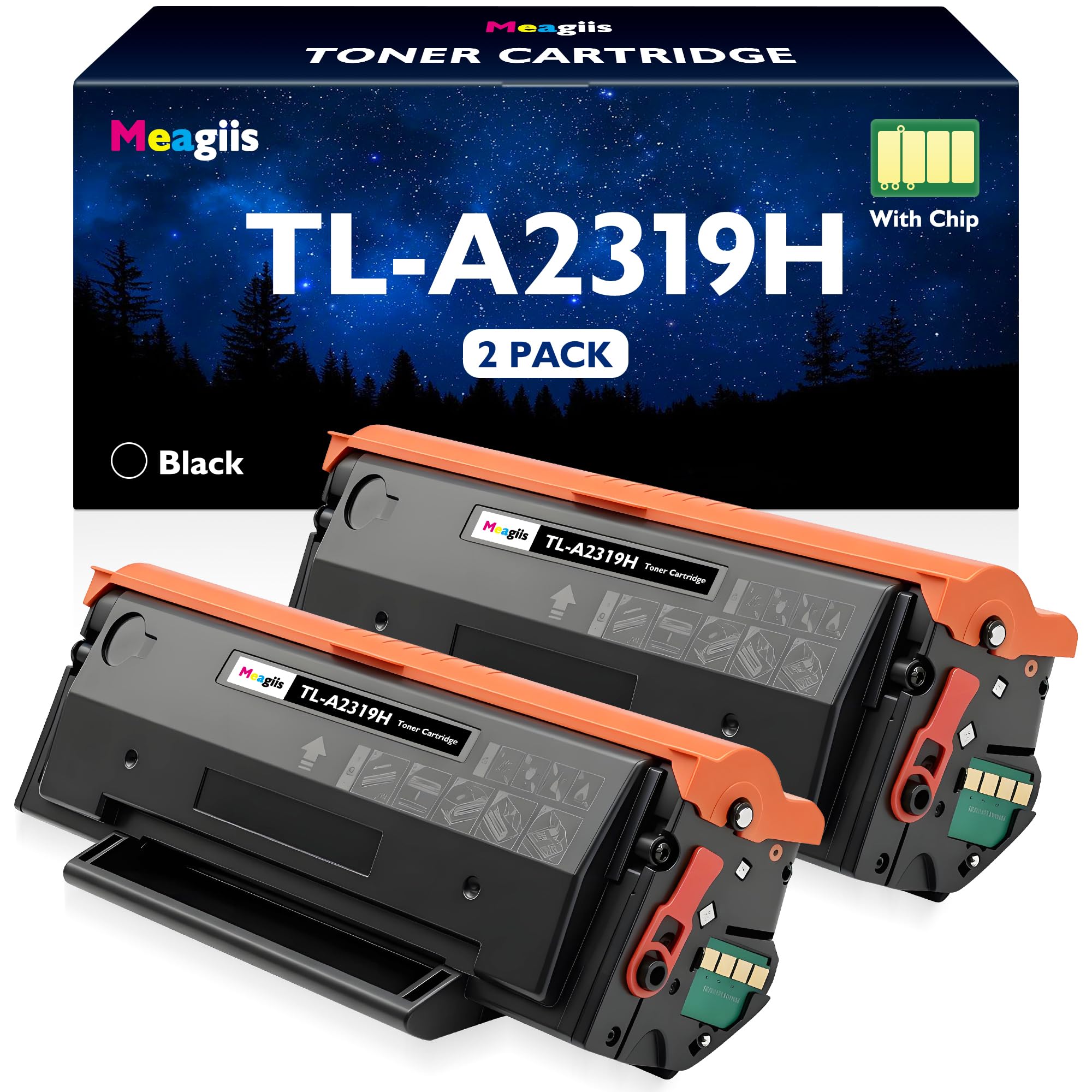 TL-A2319H Toner Compatible pour Pantum TL-A2310H BP2309W, 2 Noir