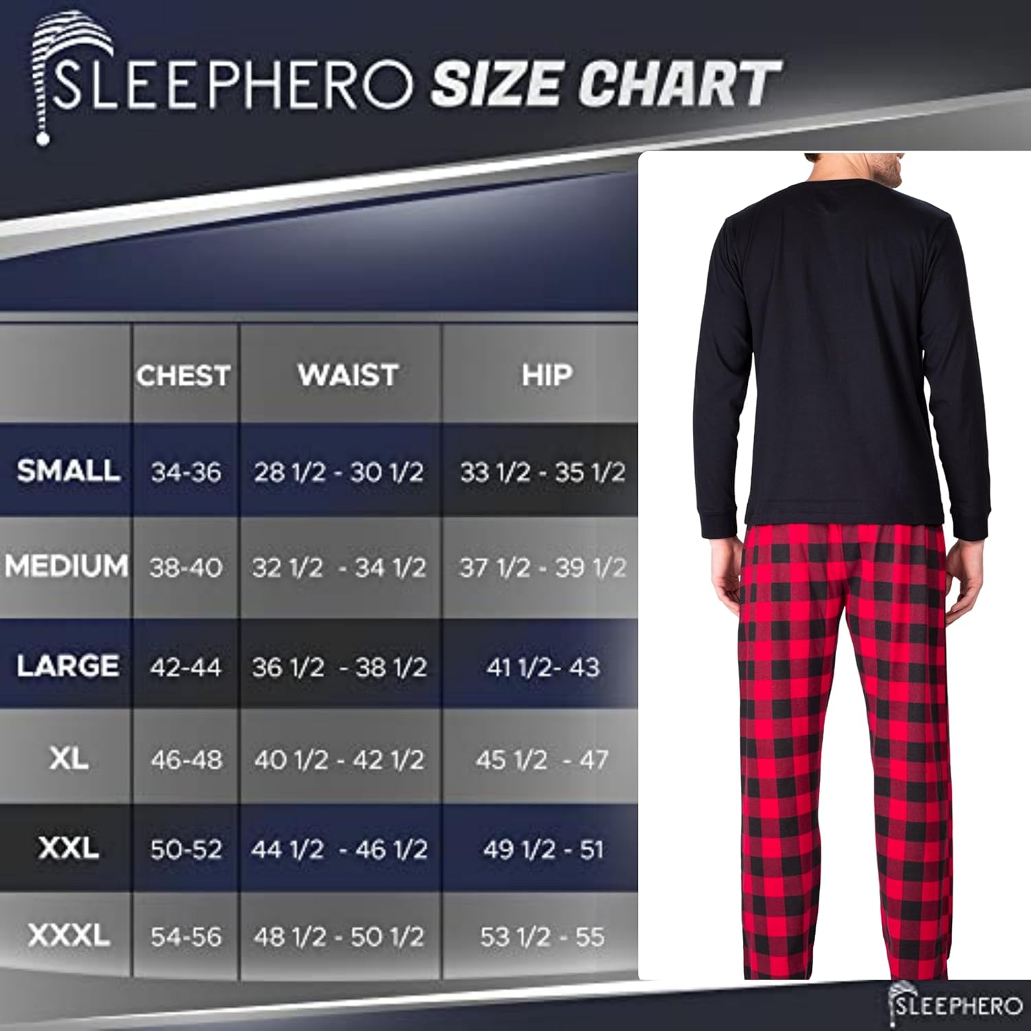Men’s Pajama Set – Lightweight Cotton Pants & Breathable Tee – Soft Cotton Blend Year-Round Lounge Set - Image 4