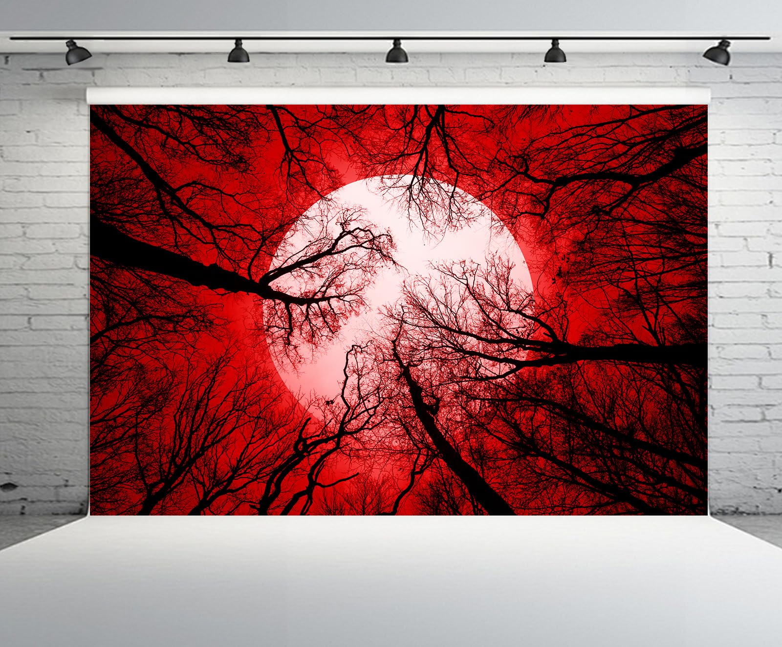 Amazon.com : chnywork 7x5ft Horror Forest Backdrop Bloody Full