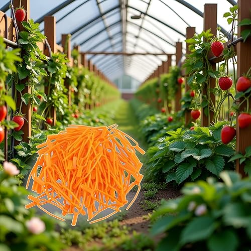 50 clips de fijación de plantas de jardinería, clips de plástico para trepar plantas, clips de fijación fijos, herramienta fijadora de tenedor de