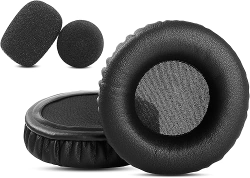 YunYiYi H820e - Almohadillas de repuesto compatibles con Logitech H820e H570e H650e Inalámbrico Estéreo USB PC Auriculares Cuero Sintético