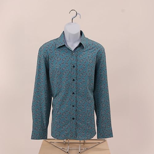 Miniatura 5 de SSWBasics Maniquí de torso moldeado para hombre, a prueba de roturas, blanco, con gancho - Se adapta a las tallas de hombre