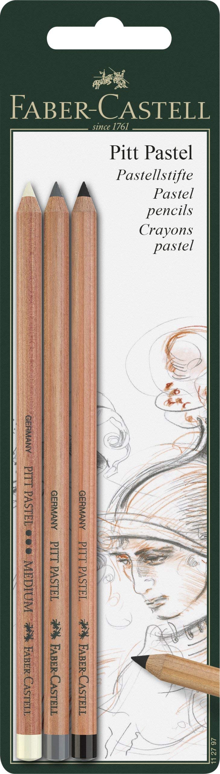 FABER-CASTELL Buntstift PITT PASTELL In Payne's Grau – Schon Vorgespitzt