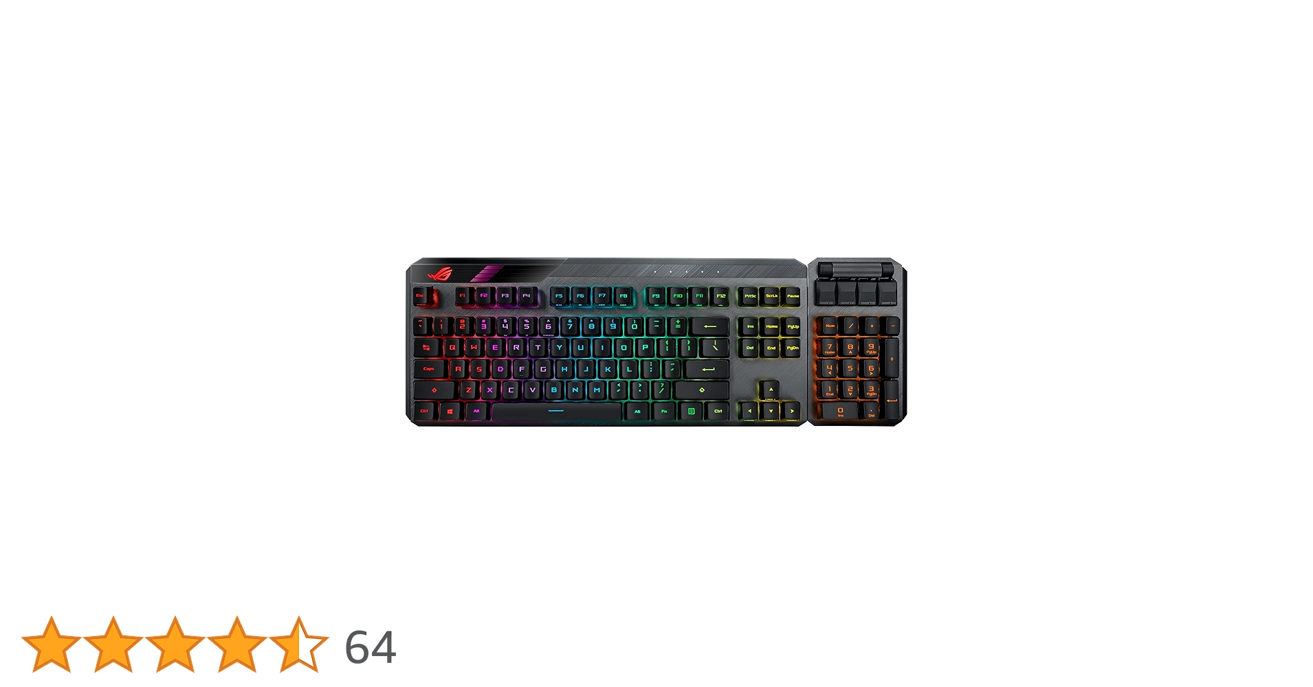 ASUSTek ゲーミングキーボード ROG Claymore II 【美品】 Amazon | ASUS ROG Claymore II 100% / 80% TKL ワイヤレス RGB