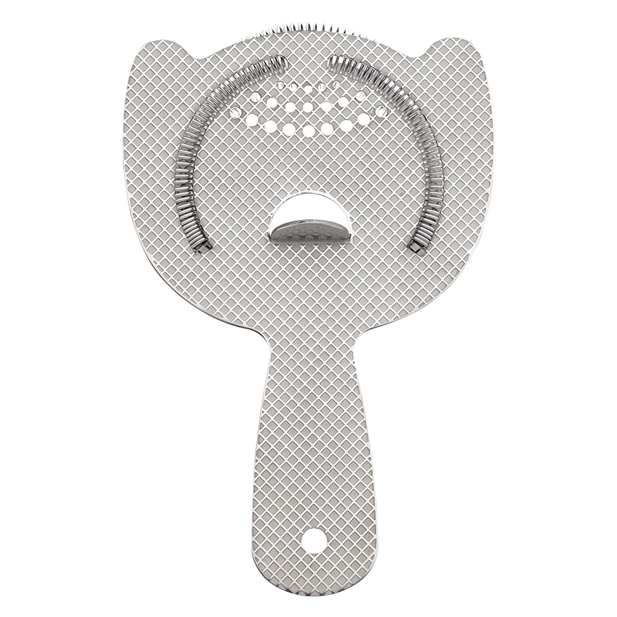 Barfly M37203 Heavy Duty Spring Bar Strainer Stainless-Diamond Lattice, Modern