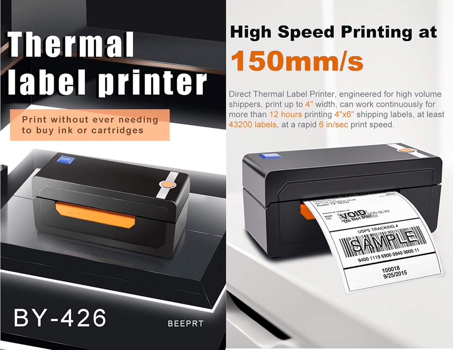 Black Friday Sale 2022 Bluetooth Ready Thermal Label Printer, Adjustable High Speed Direct USB Thermal Barcode, 4x6 Shipping Label Print Maker Writer Machine, Compatible with Ebay, Amazon, UPS, Shopify, FedEx, Etsy Best Deal Product Bluetooth Ready Thermal Label Printer, Adjustable High Speed Direct USB Thermal Barcode, 4x6 Shipping Label Print Maker Writer Machine, Compatible with Ebay, Amazon, UPS, Shopify, FedEx, Etsy