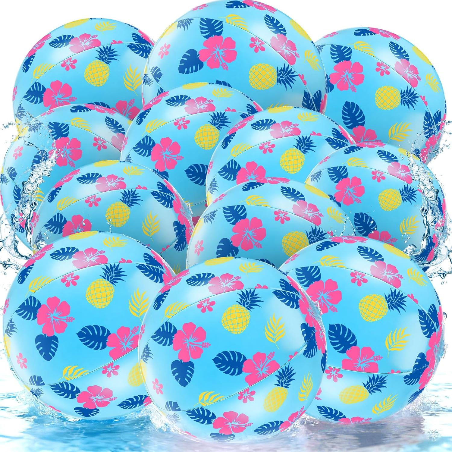 Arrowbash 8 Pack Ice Cream Themed Beach Ball 7.87" Bulk for Summer Pool and Beach Game Gifts Birthday Party Supplies Decorations Favor