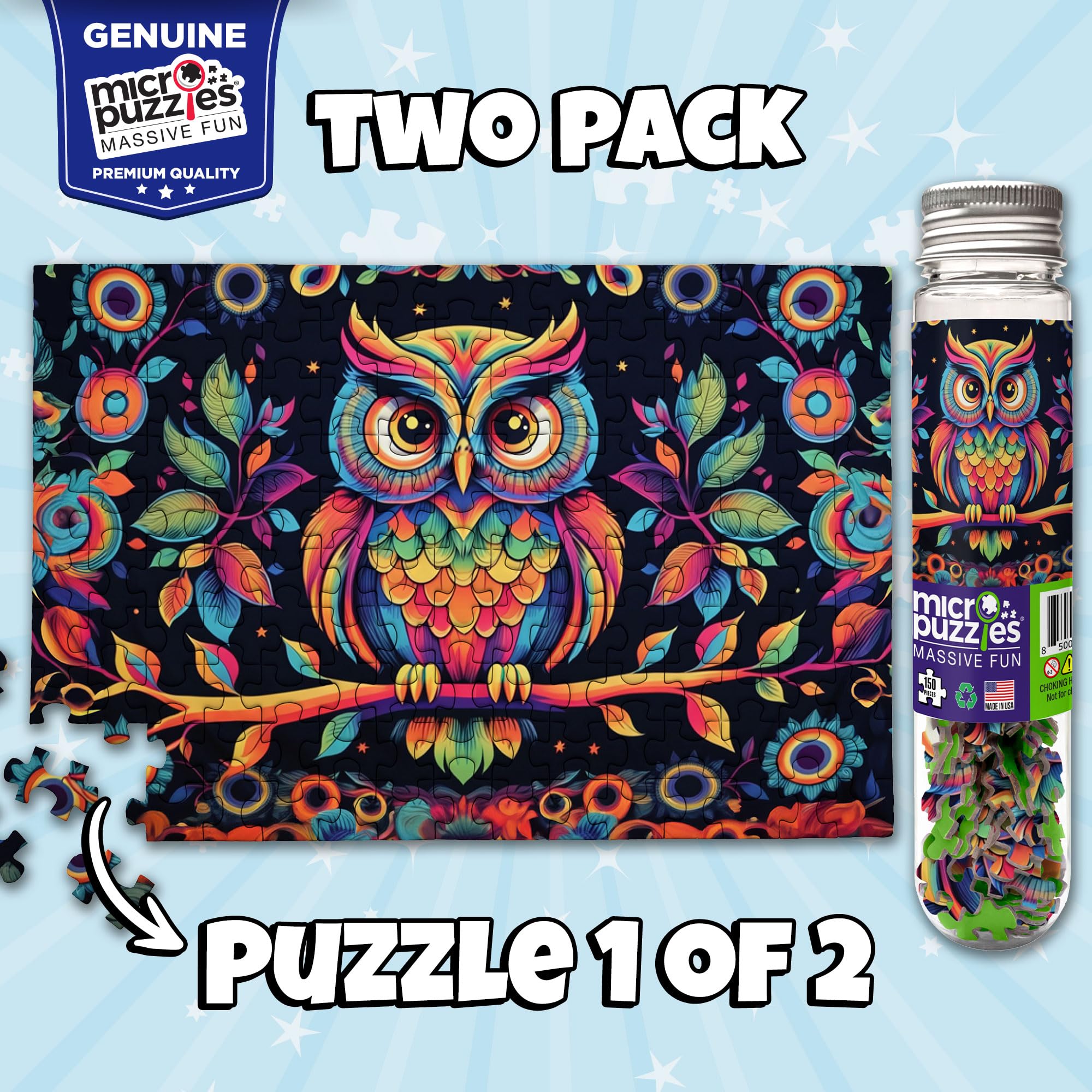 MicroPuzzles "Victorian Wallpaper" 2-Pack - Mini Puzzles for Adults, 150 Piece Small Puzzles for Adults and Teens - 4" x 6" Inch, Compact and Challenging Portable Jigsaw Puzzles - Image 2