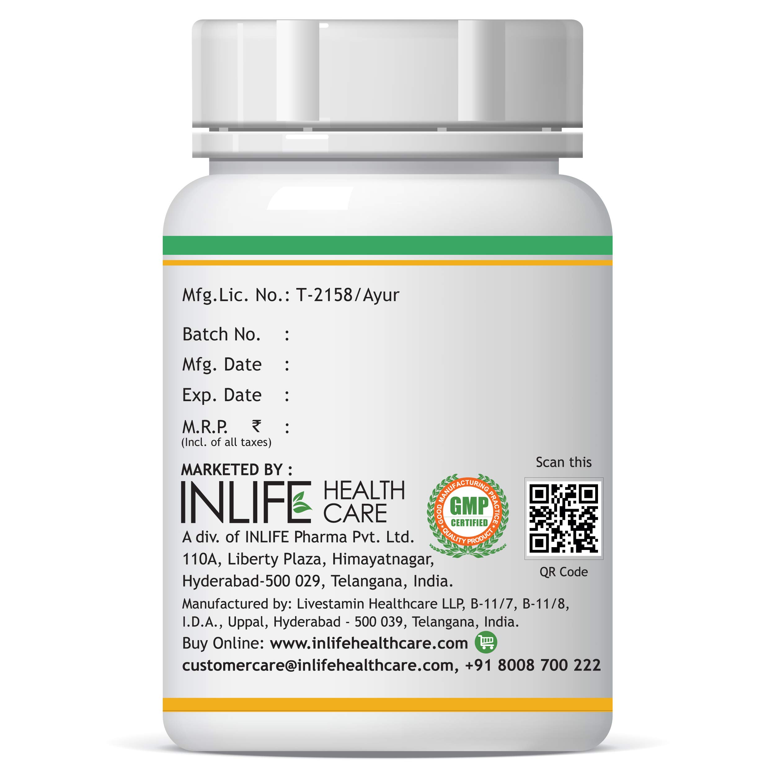 INLIFE Garcinia Cambogia Capsules | Fruit Extract with 60% HCA | Ayurveidc Herbal Supplement for Men Women - 1600mg - 120 Vegetarian Capsules - Image 6 thumbnail