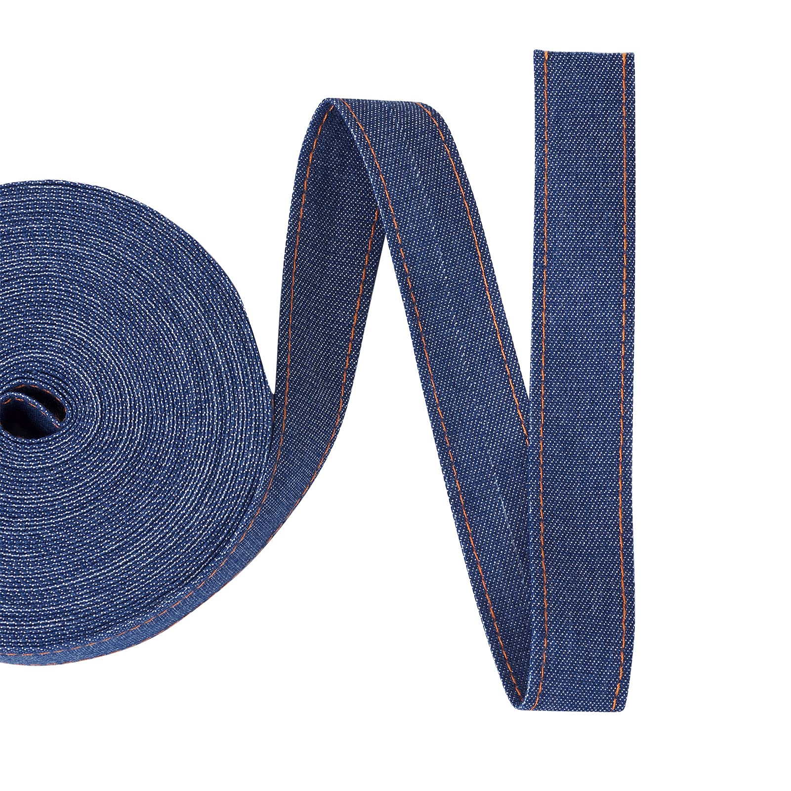 Lot De 3 Rubans En Denim Hemobllo Pour DIY - 100 X 4 Cm Chacun, Tissu Denim Superposé, Pour Accessoires Cheveux, Décoration, Couture Et Créations