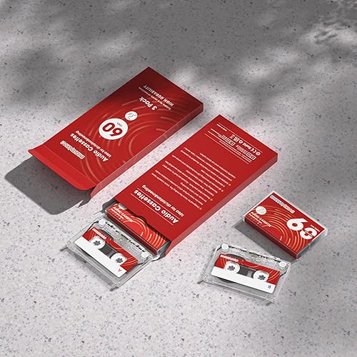 Miniatura 7 de DIGITNOW Dictado de cintas de casete en blanco - Bajo nivel de ruido y alto rendimiento de 60 minutos, excelente para conferencias, seminarios,