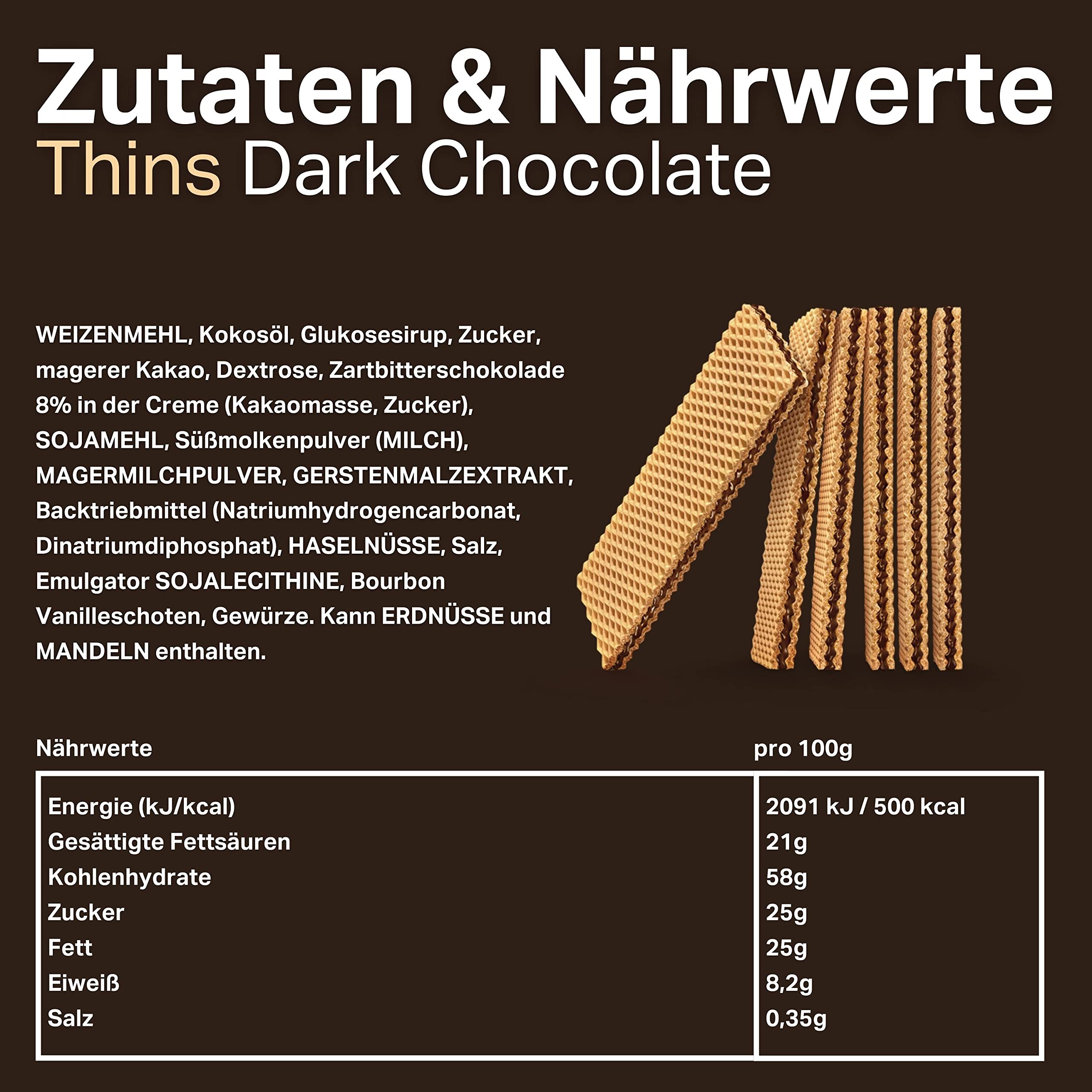 Loacker - Fondente, Fragranti Wafers con Crema al Cioccolato Fondente Extra - 150 g