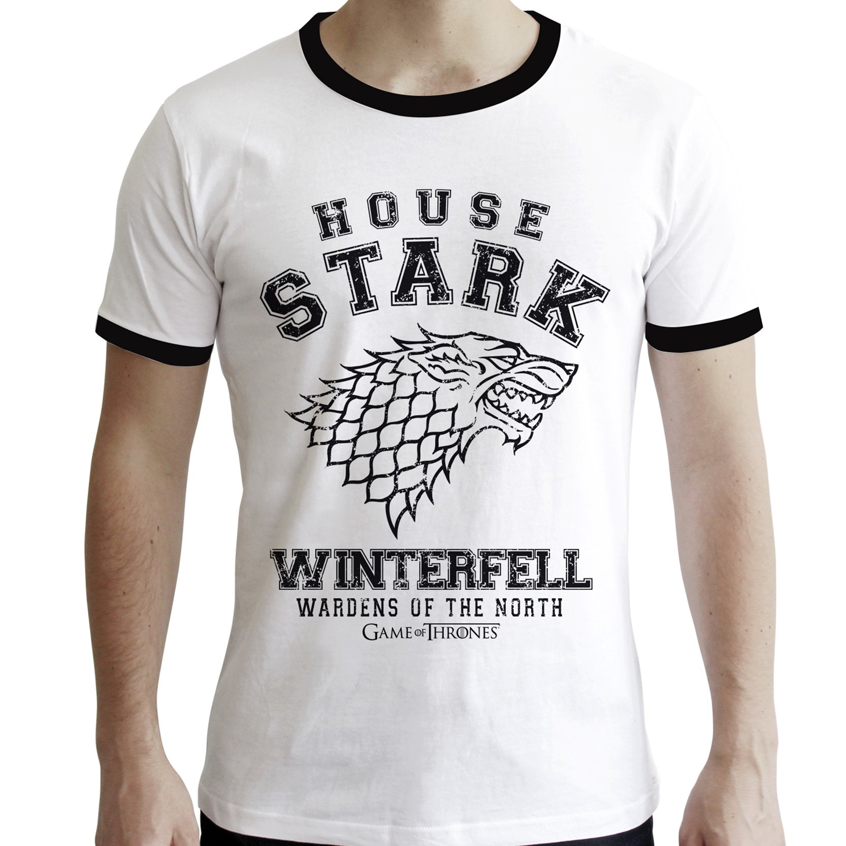 ABYstyleGAME OF THRONES - Tshirt - "House Stark" - men - white