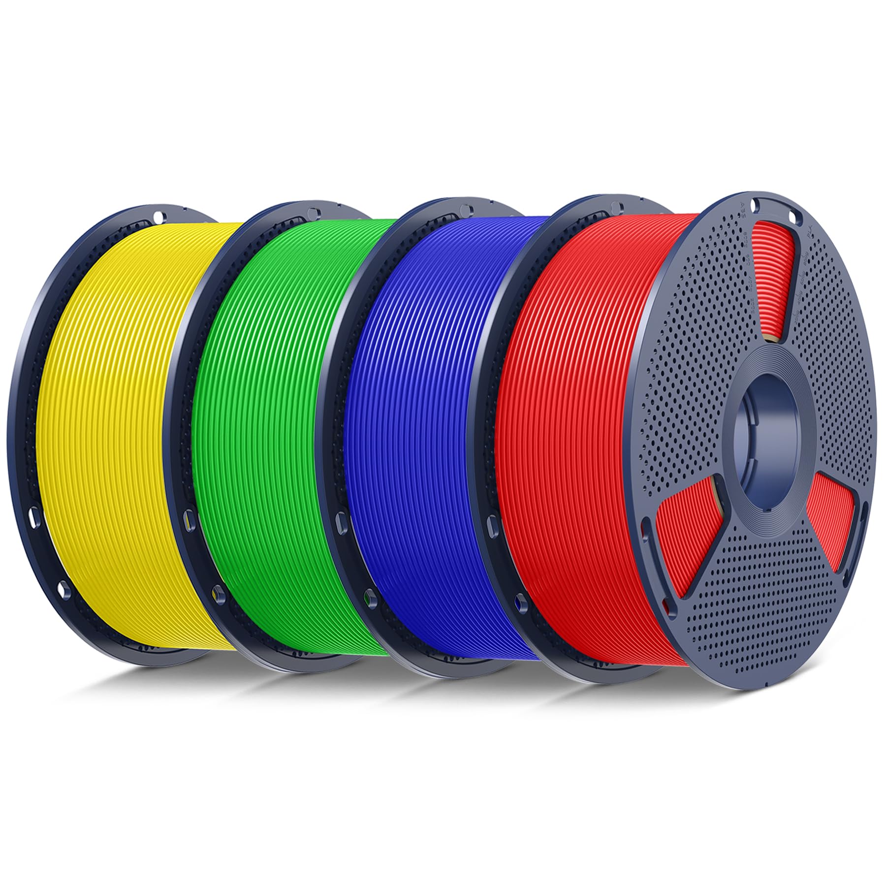 SUNLU PLA 3D Printer Filament, Multicolor, 4-Pack, 4KG Total