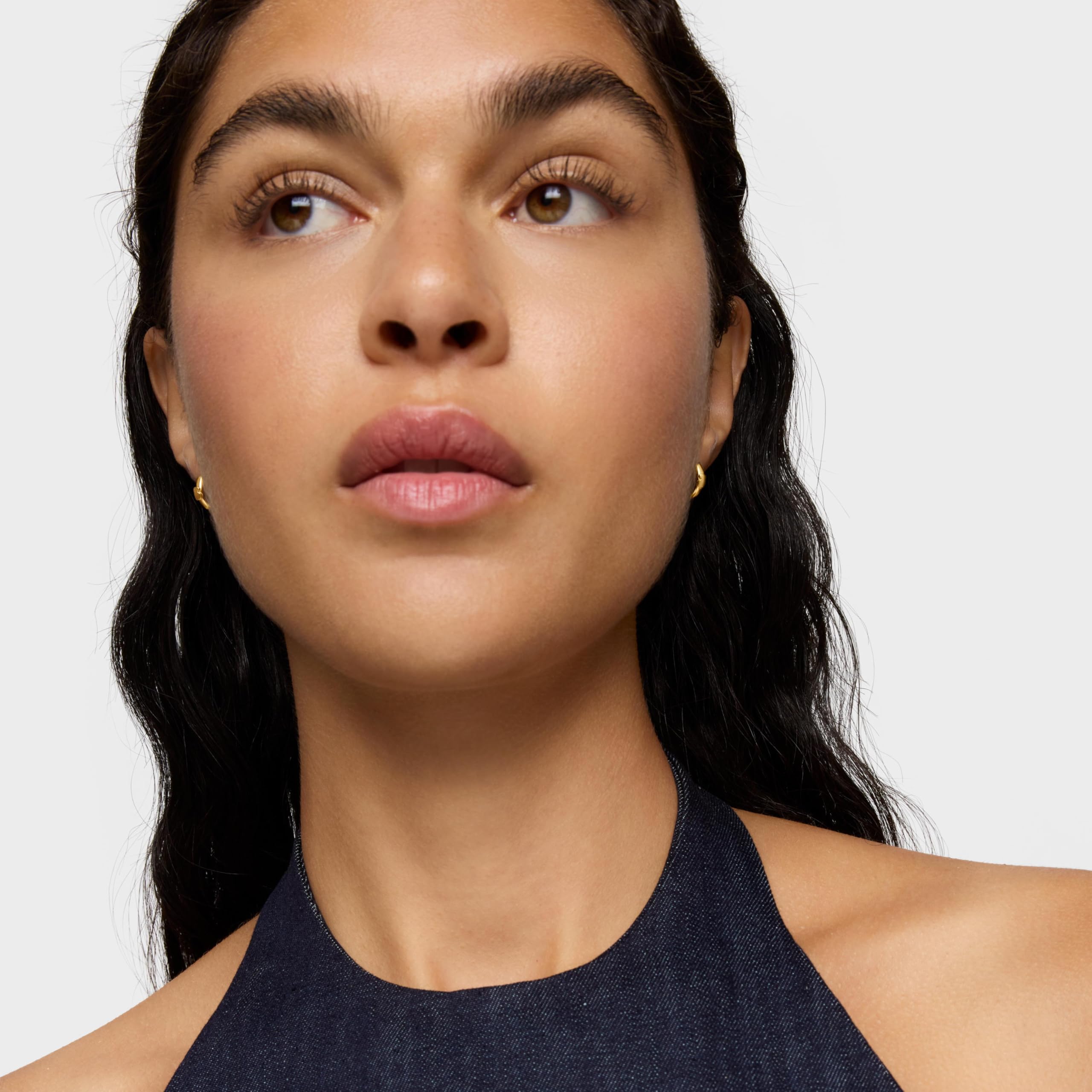 TOUS Pendientes aro con oso y baño de oro de 18 kt sobre plata 12 mm, Para Mujer, Colección Basics