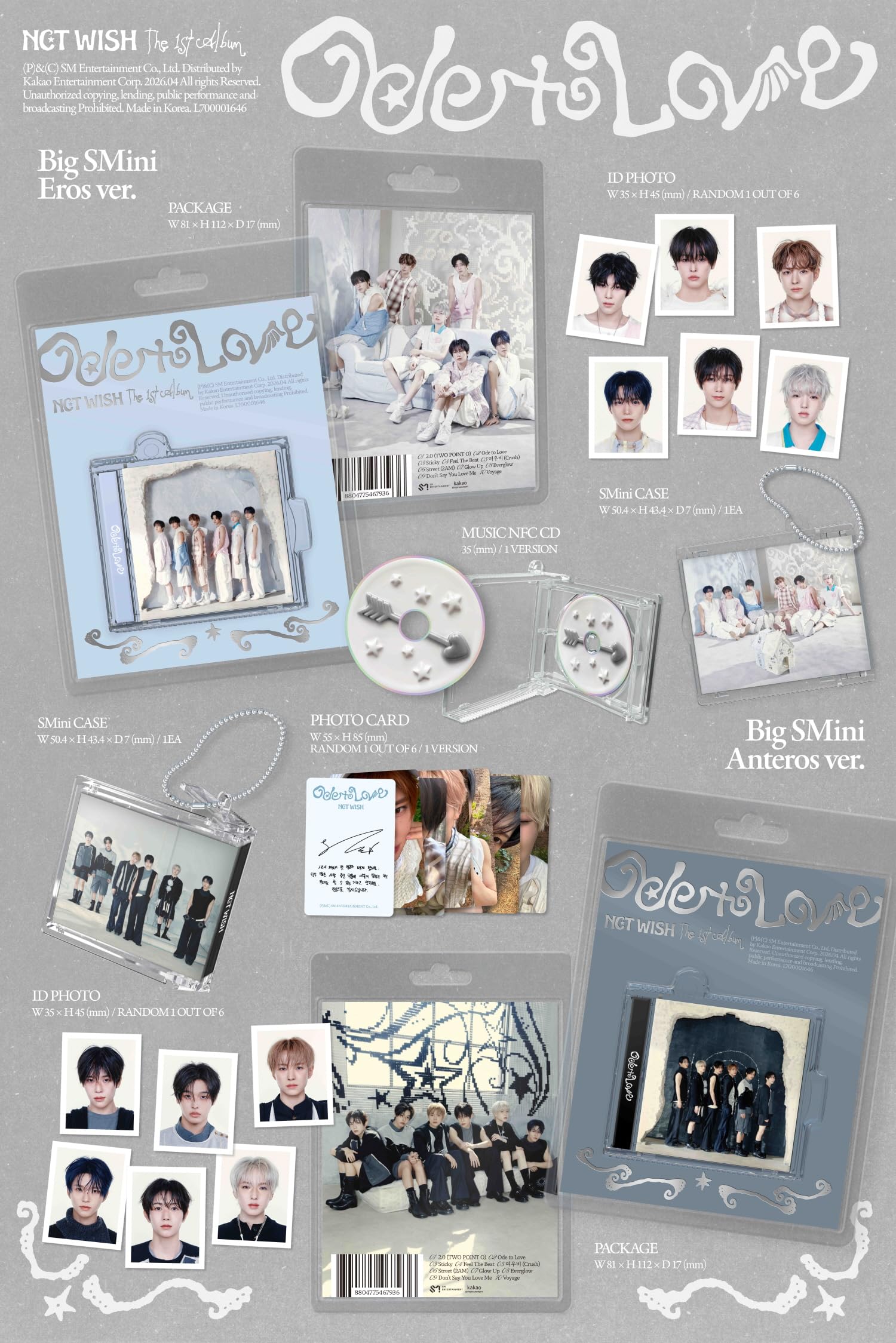nctwish ode to love bigsmini 開封済み Big SMini Random Version) NCT WISH Ode to Love 1st Album with