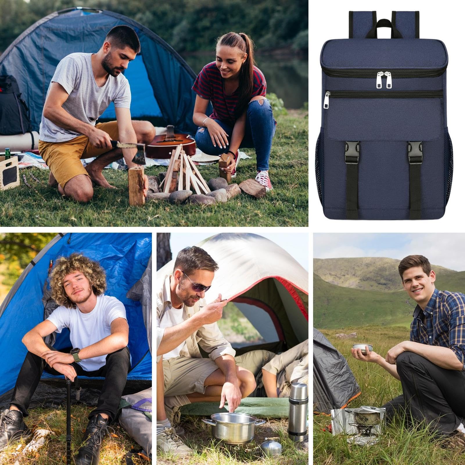 Mochila isotérmica – enfriador de comida | bolsa impermeable para picnic senderismo bicicleta playa camping viaje pesca
