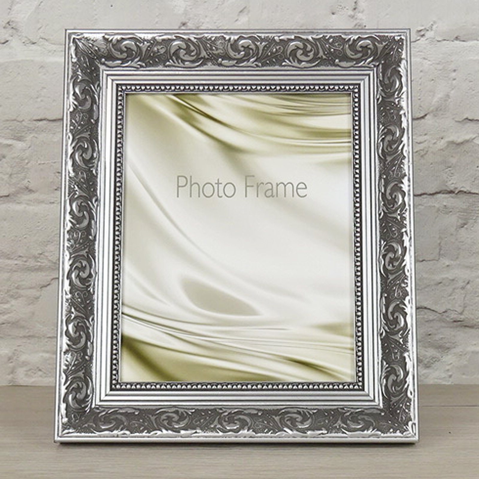 Boldon Framing WIDE Ornate Shabby Chic Antique Swept Museum Style Picture Photo Frame-A3-Silver