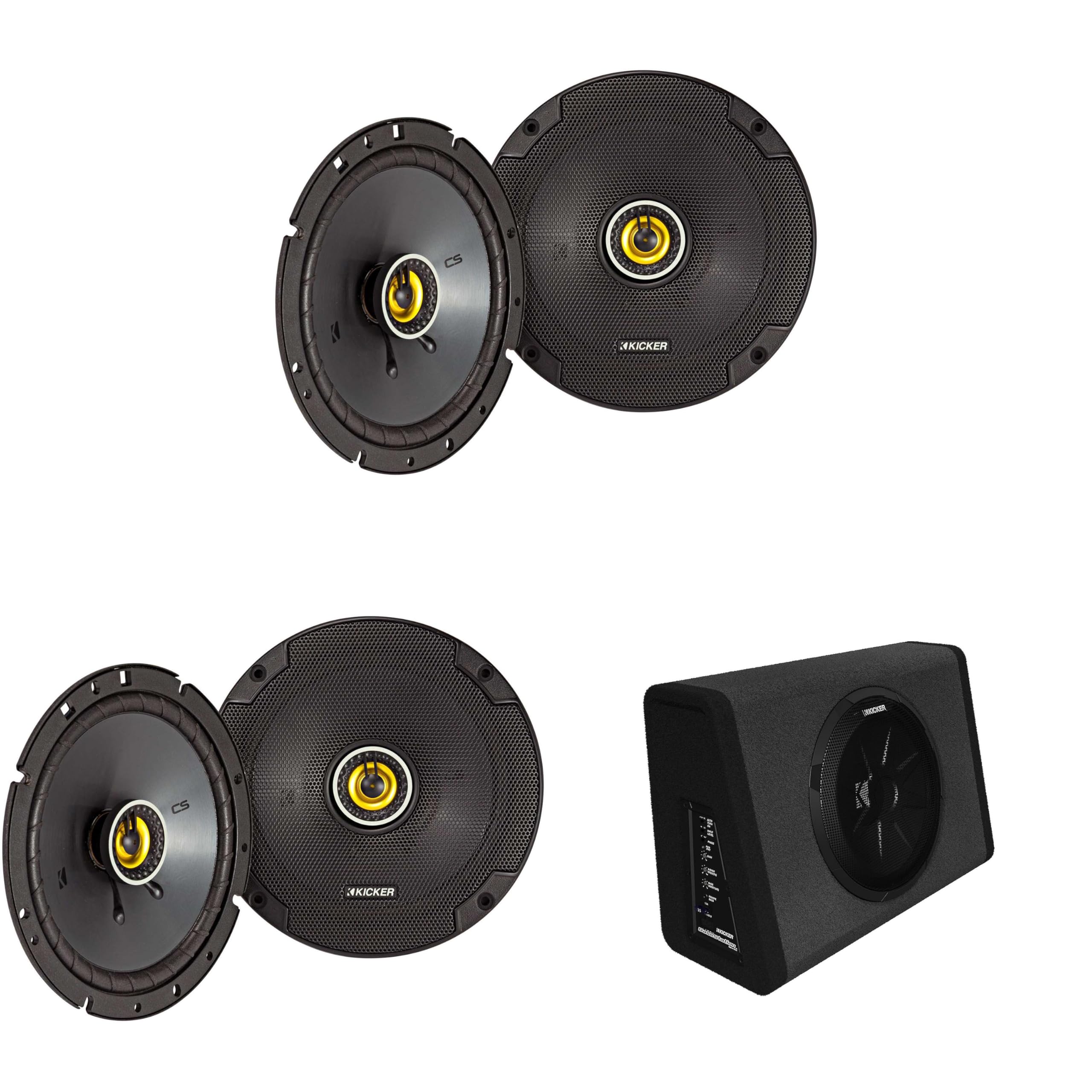 Kicker 11PT250 Powered Sub Enclosure & (2) 46CSC674 6.75