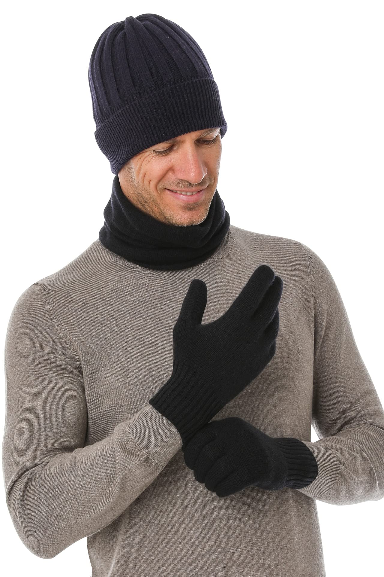 Scaldacollo Tubolare Per Uomo Donna | 100% Puro Cashmere | Made in Italy