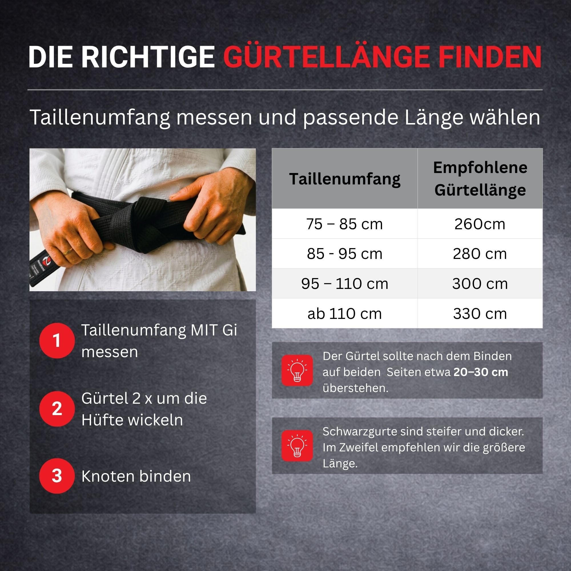 Schwarzgurt Karate/Judo/Ju Jutsu – Premium Budogürtel 5 cm breit mit 11 Nähten & Goldener Stickerei (Budo) – Schwarzer Gürtel Kampfsport für Karate, Judo, Taekwondo & BJJ