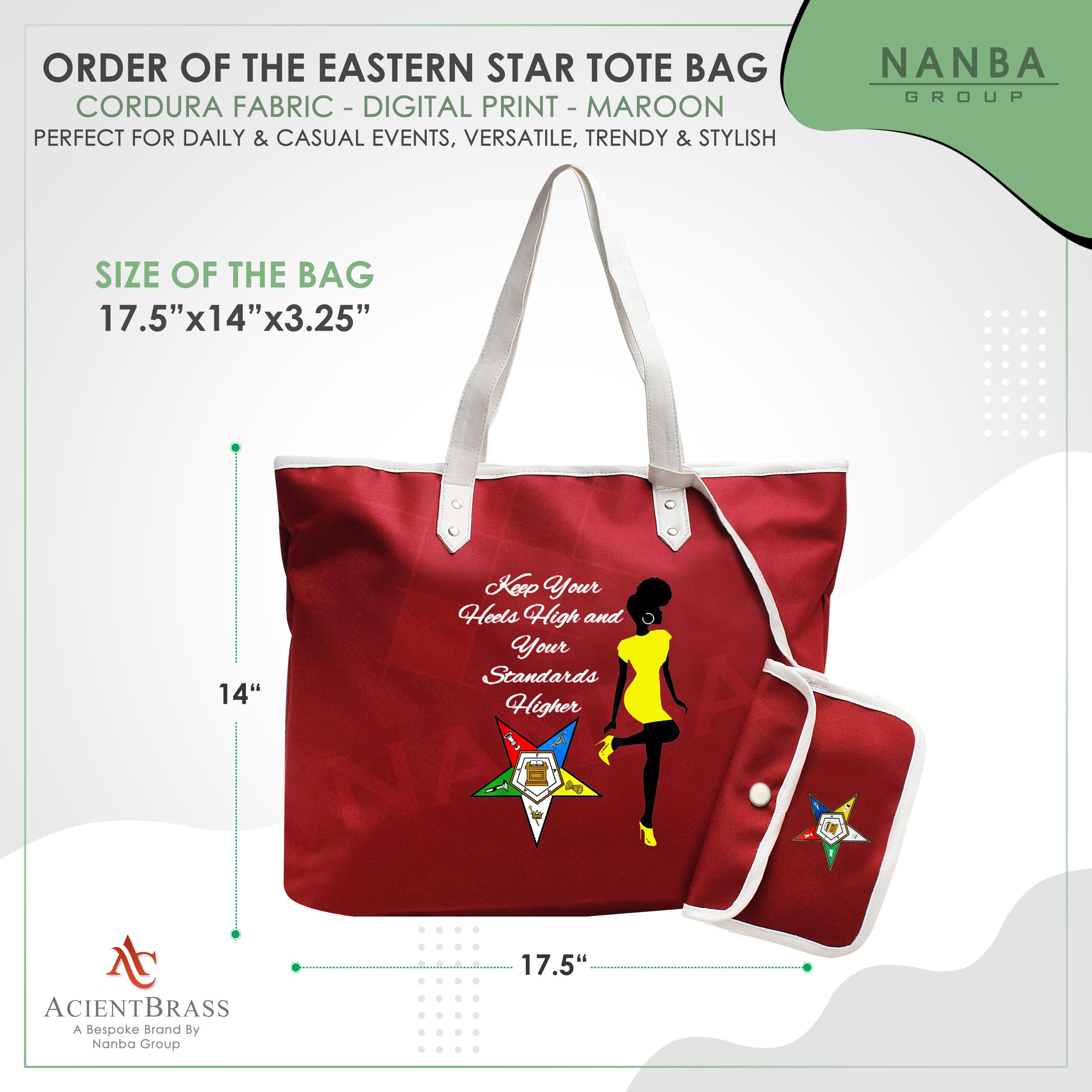 Order of the Eastern Star Tote Bag – Keep Your Heels High Design