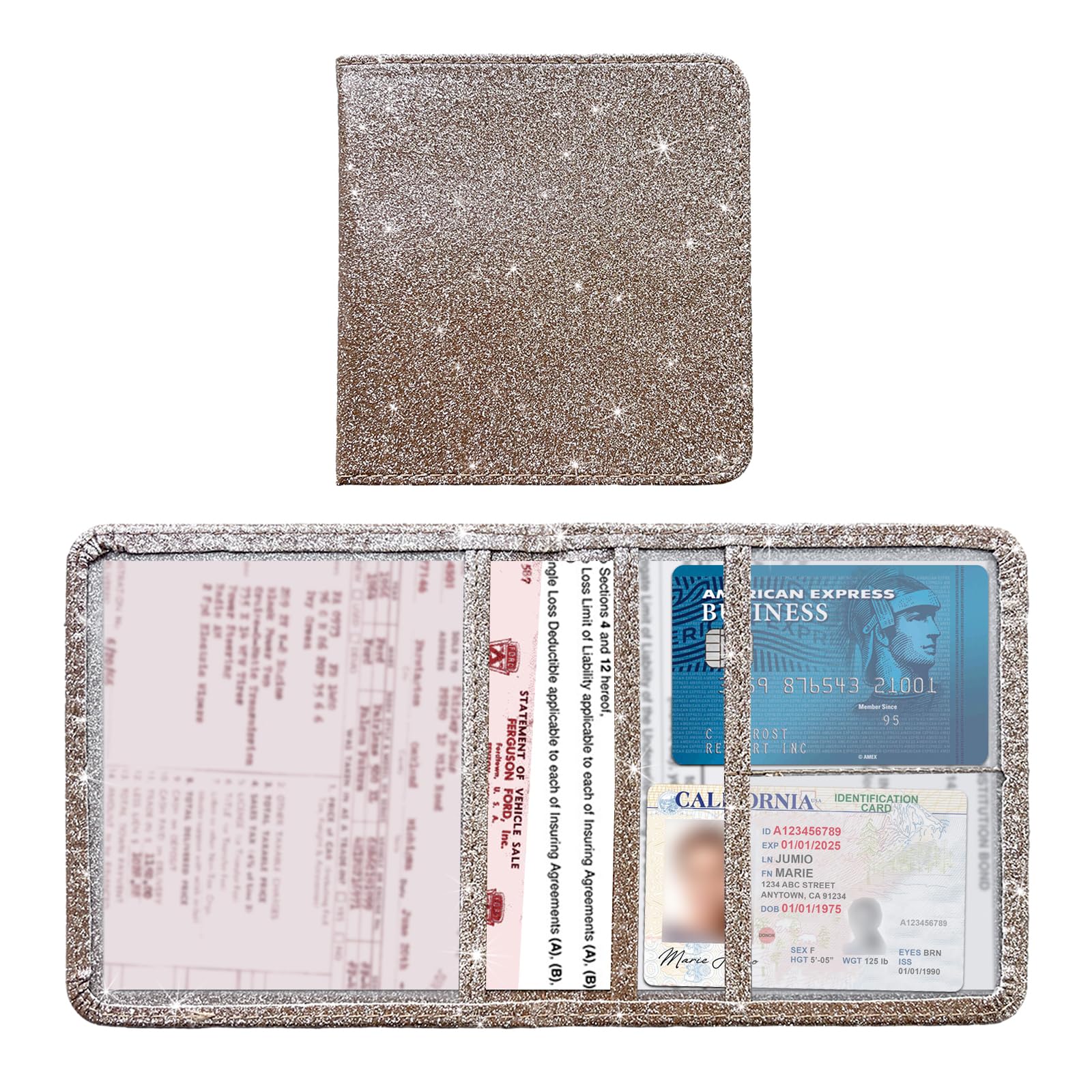 Snapklik.co : Kewucn Car Registration And Insurance Holder, 2 Pack