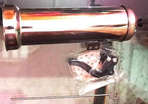 Fija el vaporizador de acero inoxidable de grado alimenticio (tubular) con placa de vapor, palo de metal, perilla de tapa de baquelita y mango de