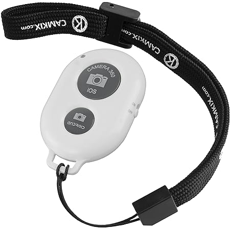 Amazon Camkix ワイヤレス Bluetooth スマートフォン用カメラシャッターリモートコントロール 素晴らしい写真と自撮りの作成 ホワイト D0027 Src Whi ビデオカメラ用リモコン 通販