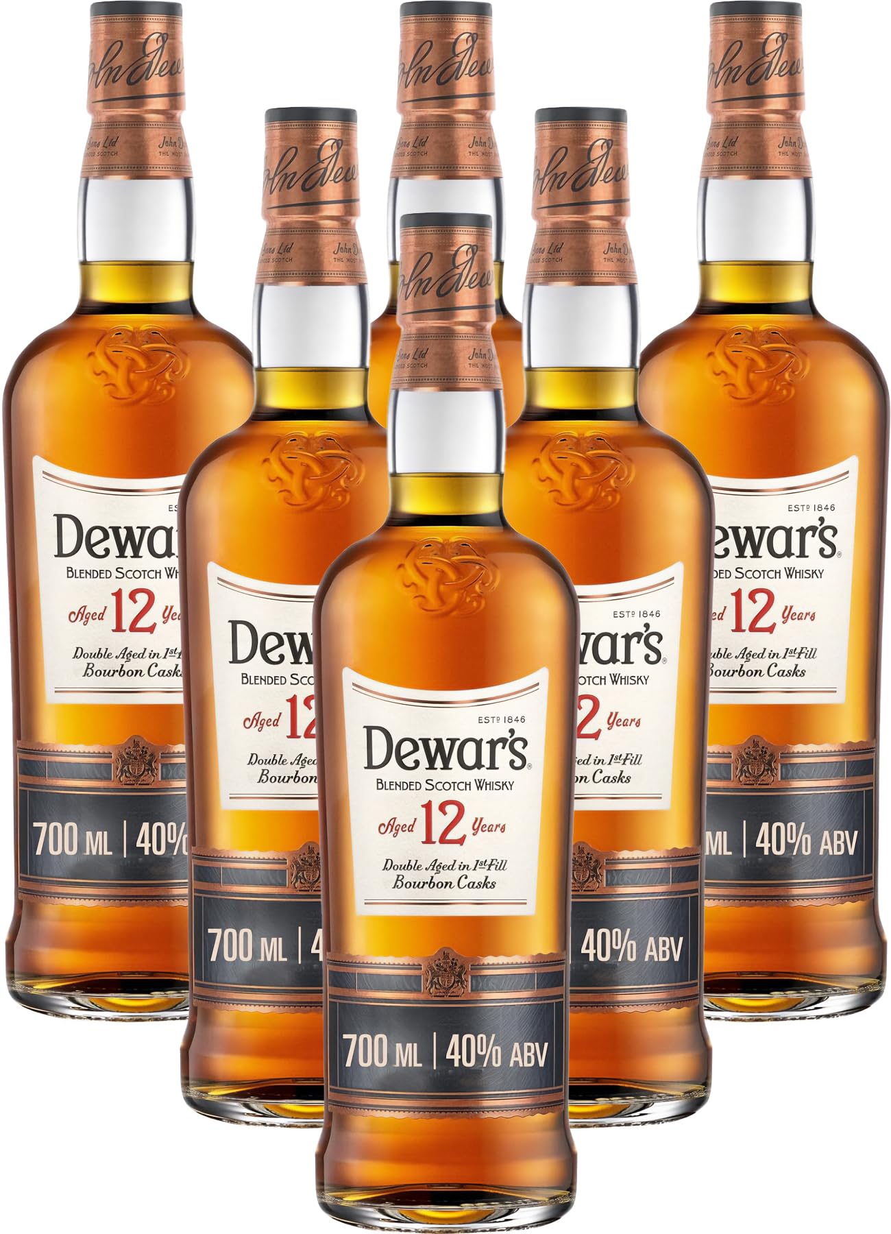 Amazon.co.jp: サッポロ デュワーズ 12年 700ml×6本 スコッチ u-yu